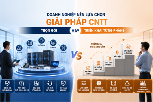Doanh nghiệp nên lựa chọn giải pháp CNTT trọn gói hay triển khai từng phần?