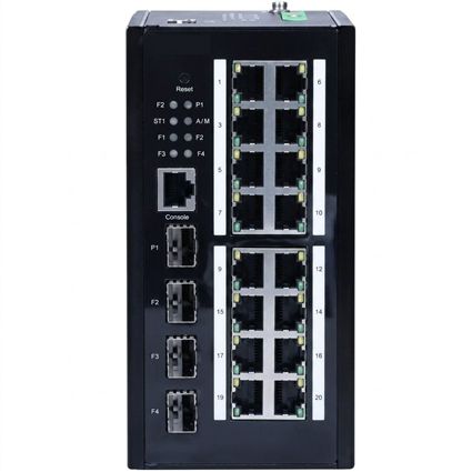 Switch Quản Lý L2 16 Cổng PoE Gigabit + 4 SFP V-IS1016GPS-4F-CDV