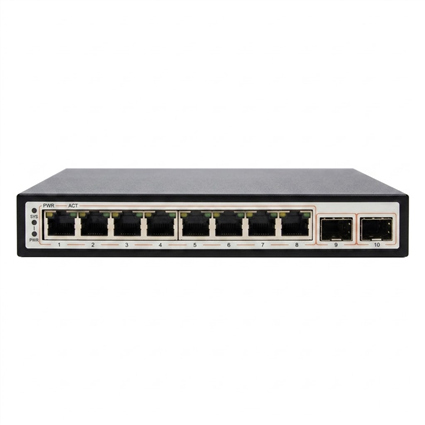 Switch AI PoE V-AI1010GF 8 Cổng Gigabit 2 SFP 